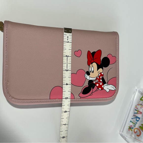 NEW Samantha Thavasa Mickey & Minnie Large Pink Wallet / Planner - Picture 10 of 11